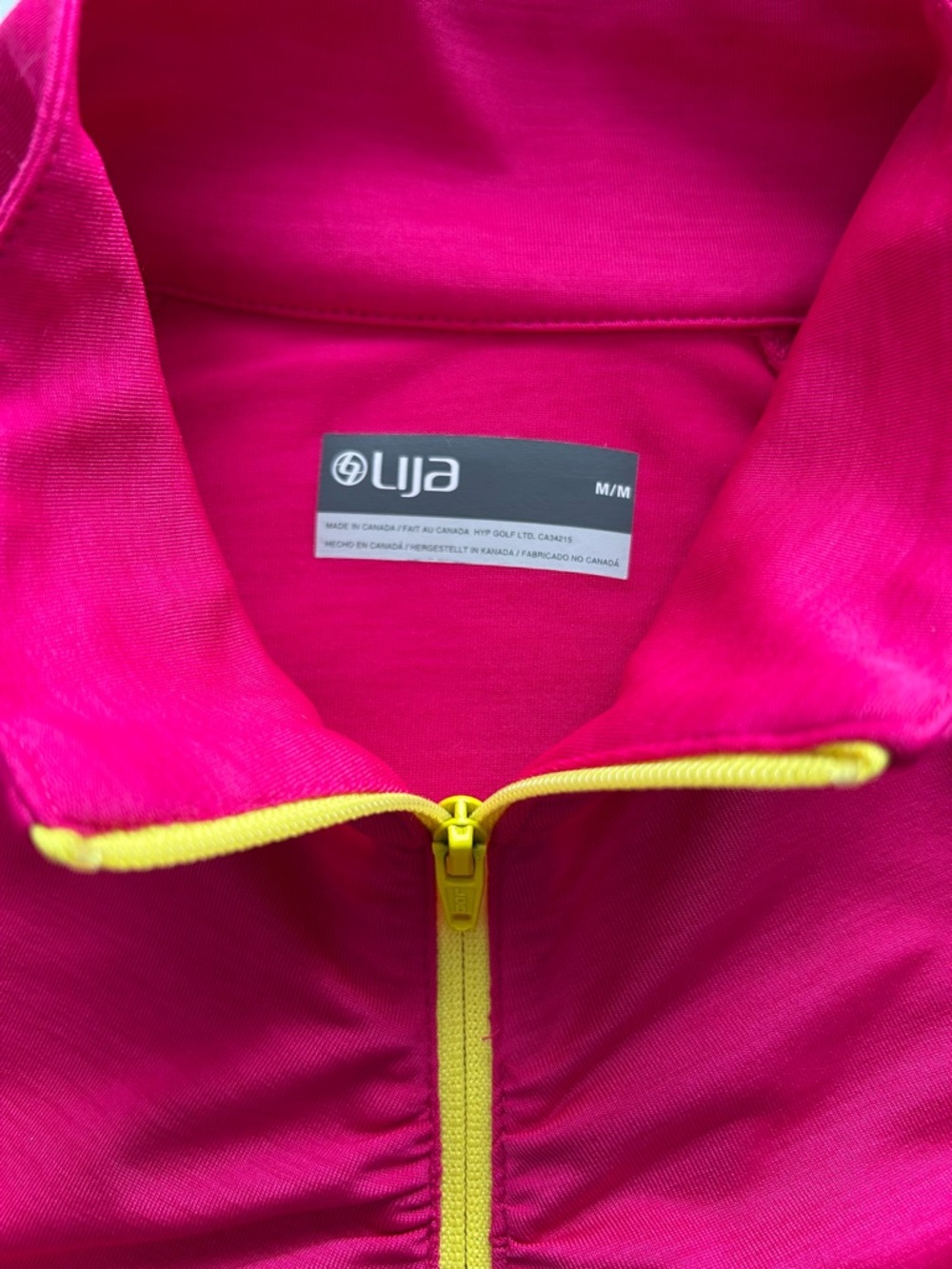 NWOT- Lija Sport Half-Zip Top.  Made in Canada. - Picture 2 of 10